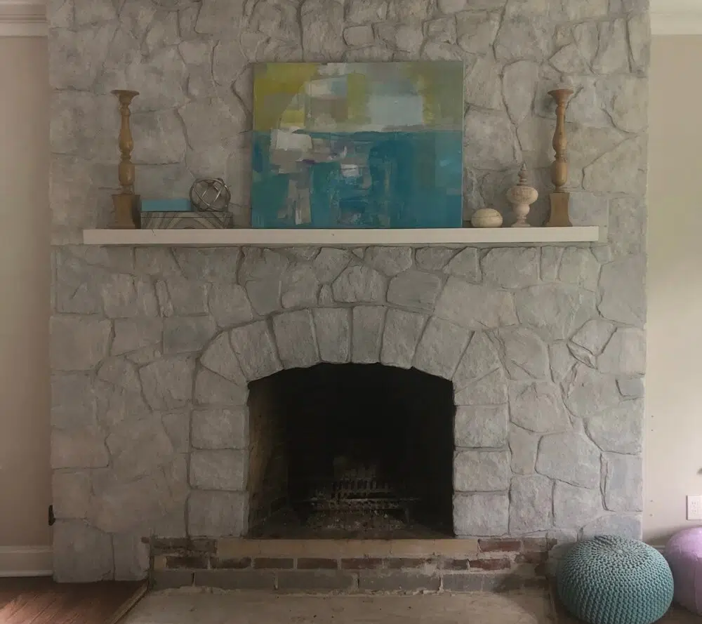 Westport Living Room with Book Nook 2 fireplace